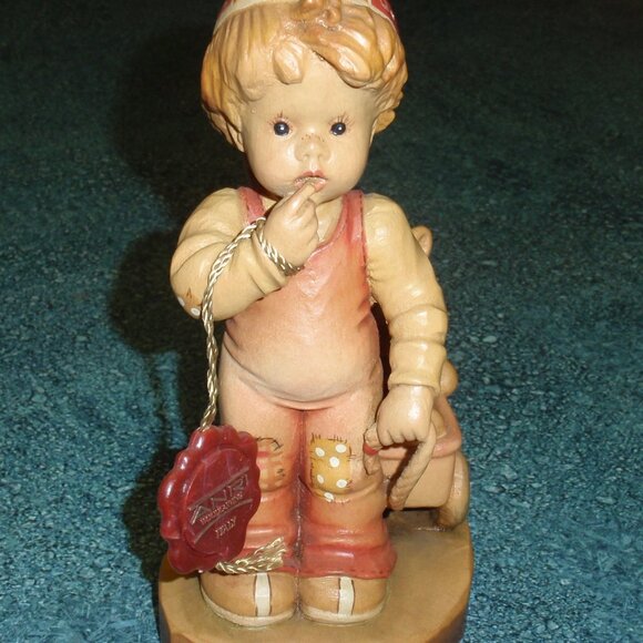 ANRI Sarah Kay Wood Carved 6" Figure "Finding Our Way" Great Gift With Box! - Picture 8 of 10